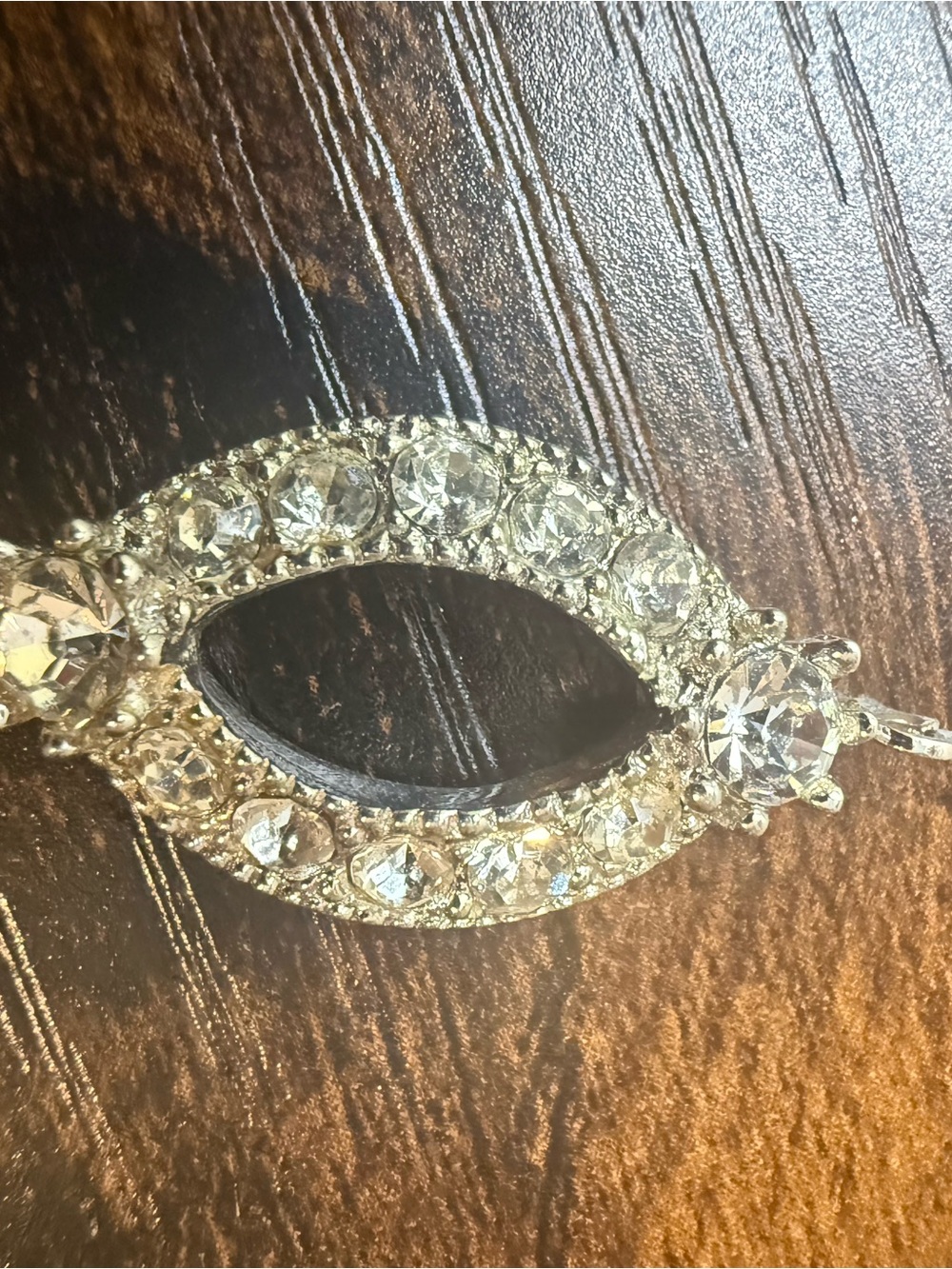 Crystal Marquise Bracelet Link - Silver Tone